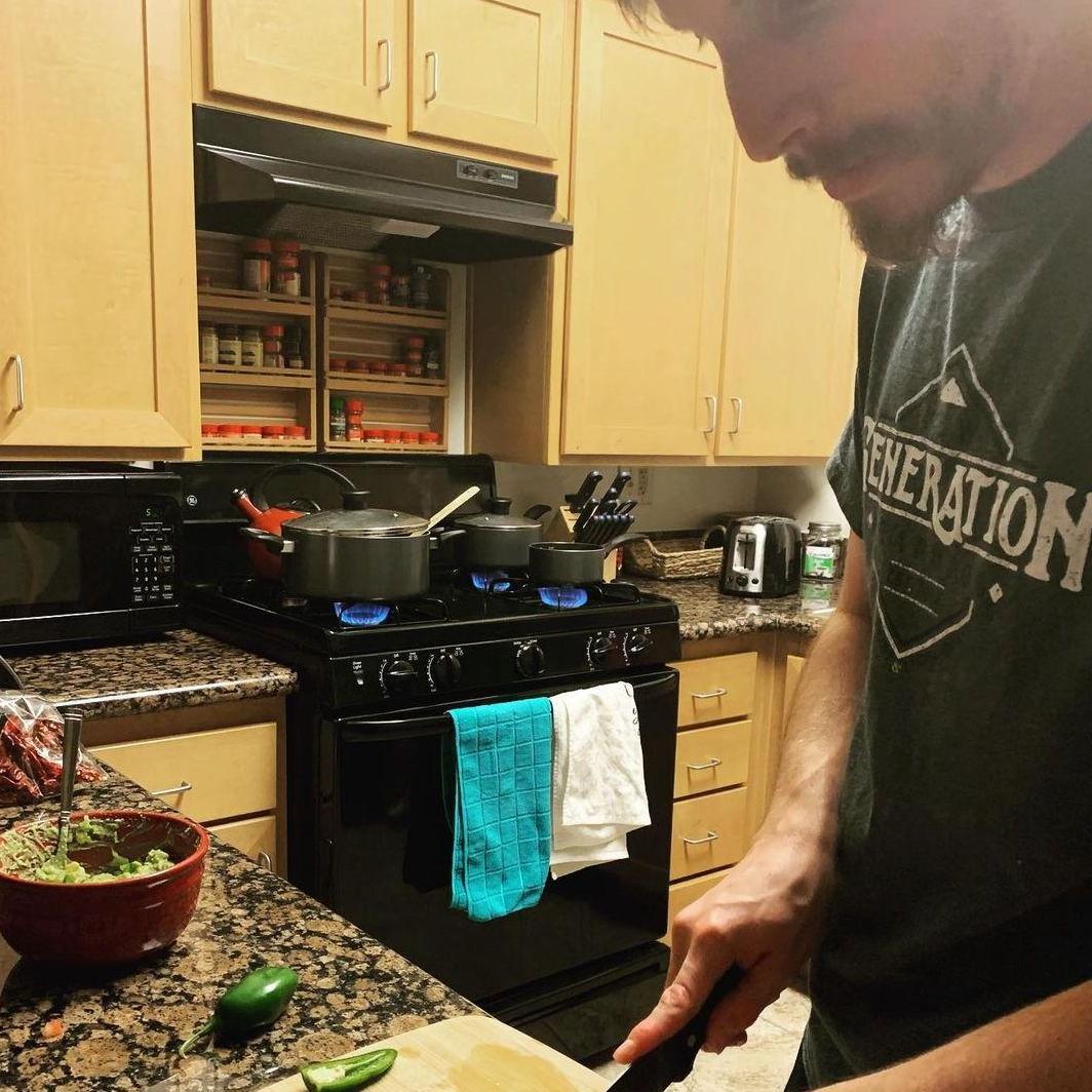First Meal at Our First Apartment