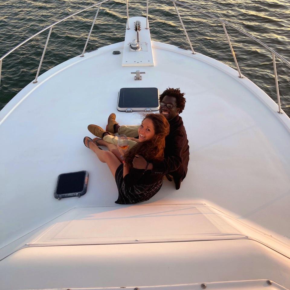 Sunset cruise in the Hamptons