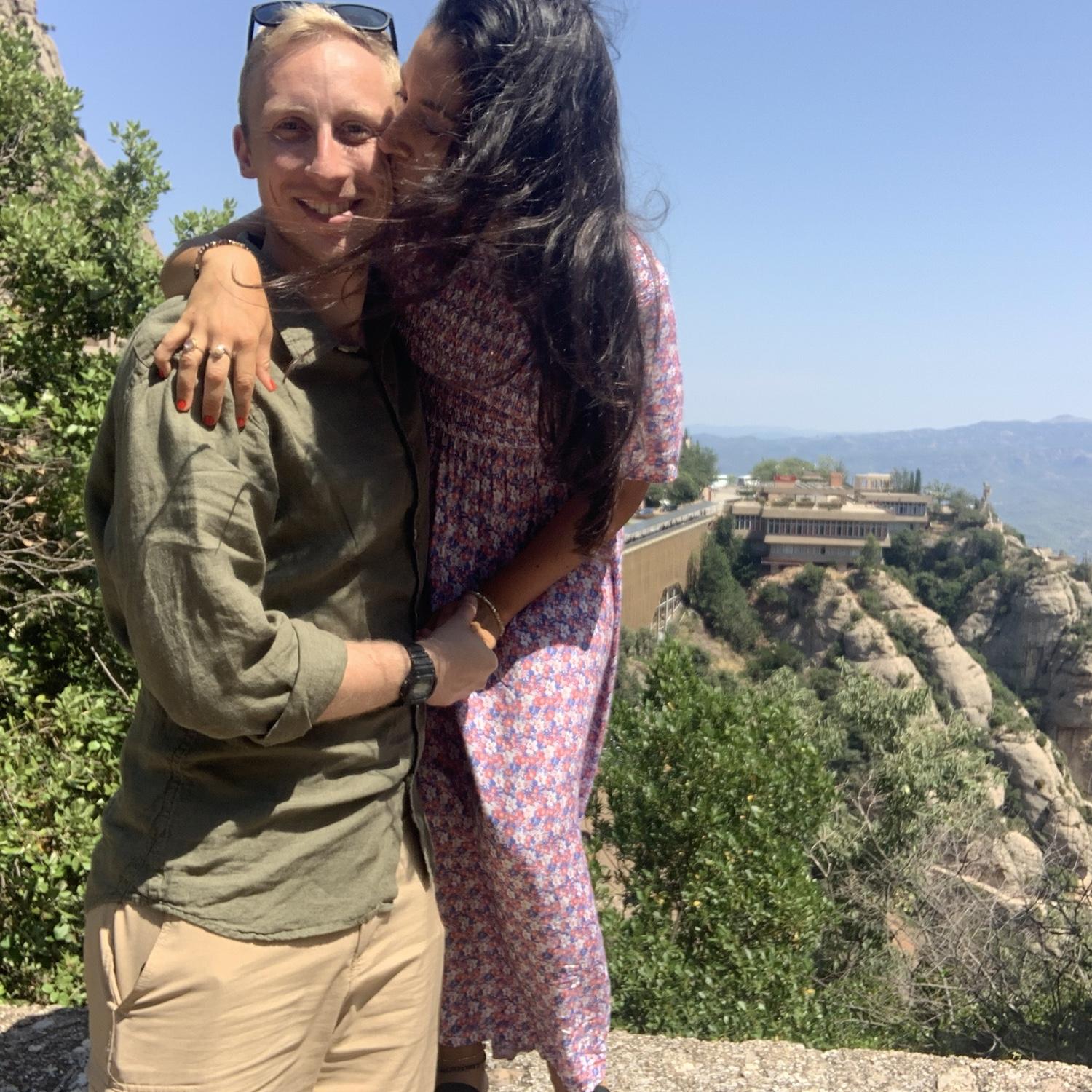 On top of Montserrat in Spain