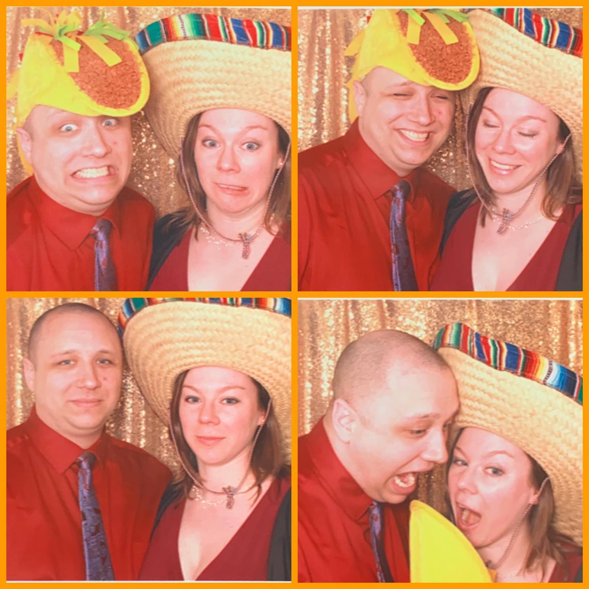 Taco hat shenanigans at Ann & Mike's wedding - February 2019