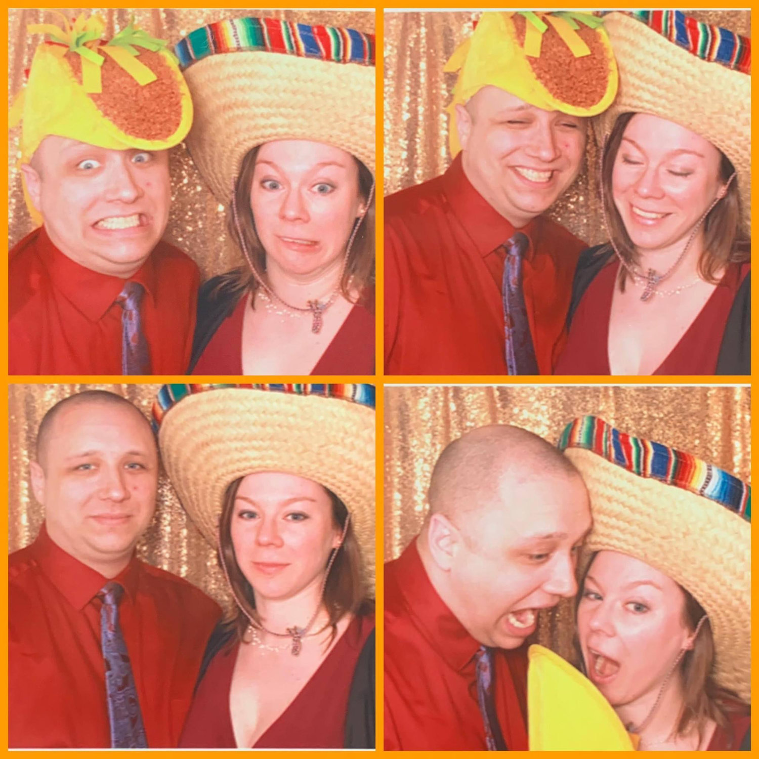 Taco hat shenanigans at Ann & Mike's wedding - February 2019