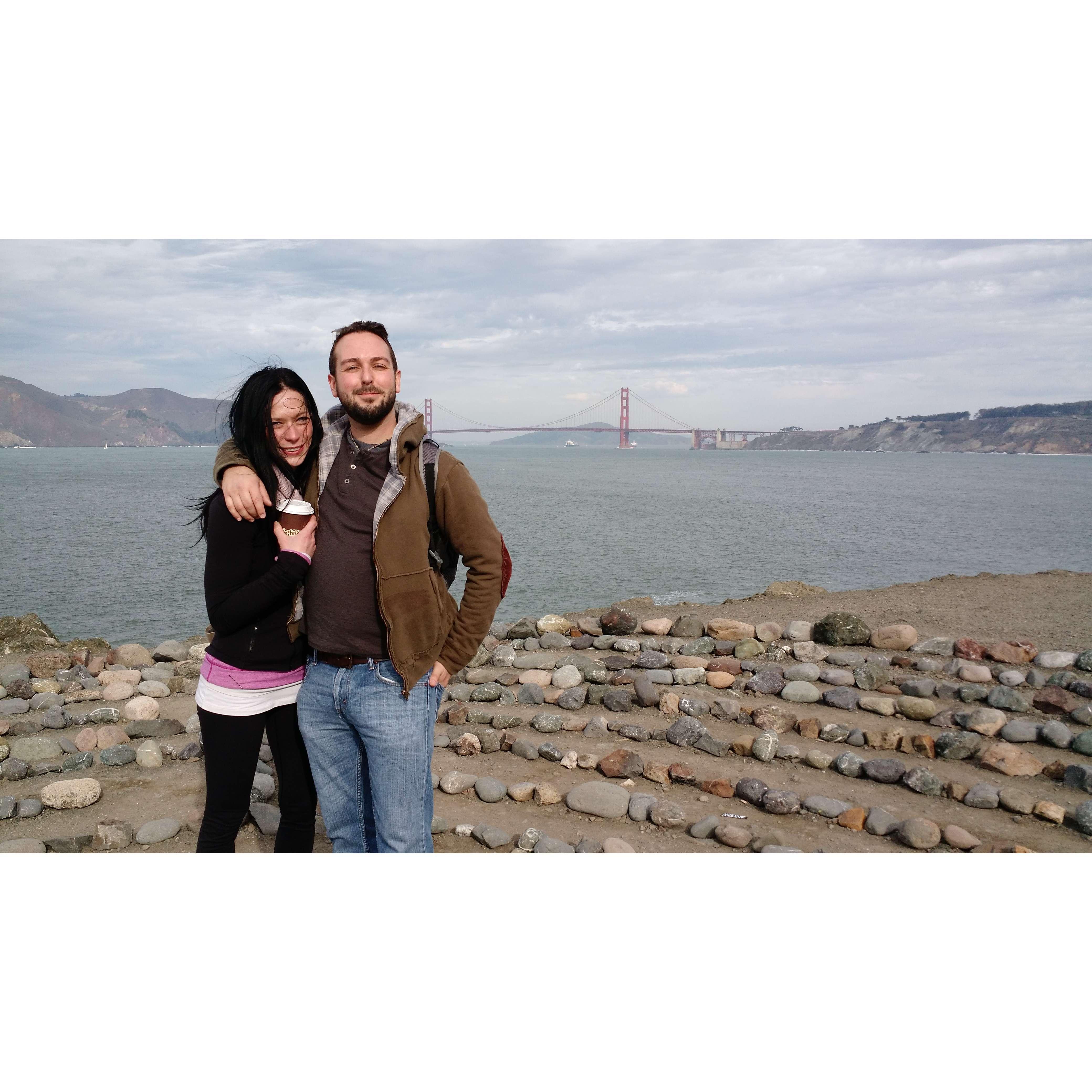 At little later the same day we met we went for a hike at Lands End in San Francisco.
