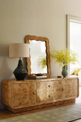 Betti 76" Burl Wood Media Console