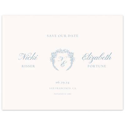 Beige Wedding Digital Save the Date - Pasquo Landscape