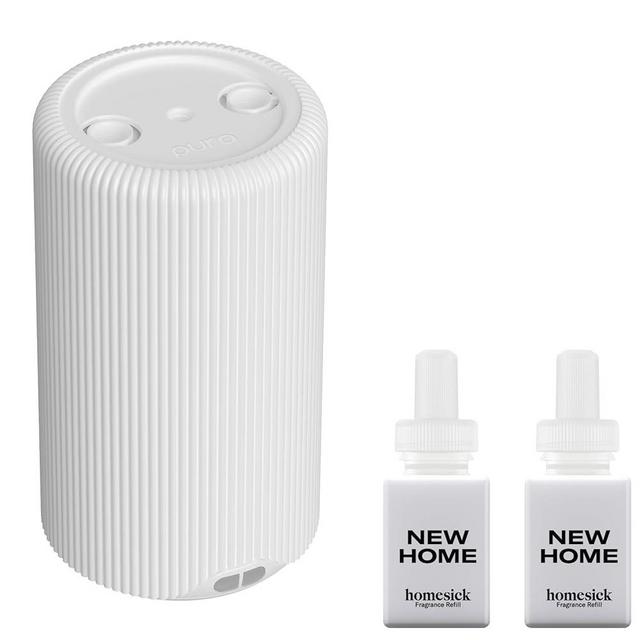 Pura - New Home - Pura Plus White Fragrance Diffuser Bundle - Adjustable Smart Home Diffuser with Automatic Fragrance Vial Detection - Wi-Fi Smart Diffuser for Luxury Home Scenting