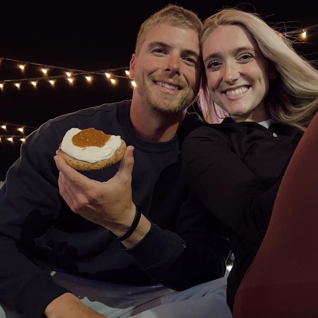 Enjoying our favorite sweet treat… Crumbl