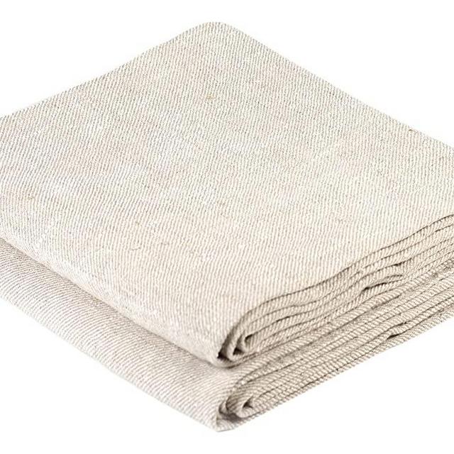 BLESS LINEN Natural Huckaback Pure Linen Hand Kitchen Towel, 16 x 30 Inches, Set of 2