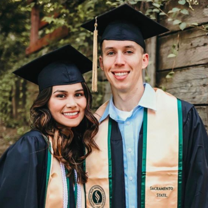 We both graduated from Sacramento State in 2019!