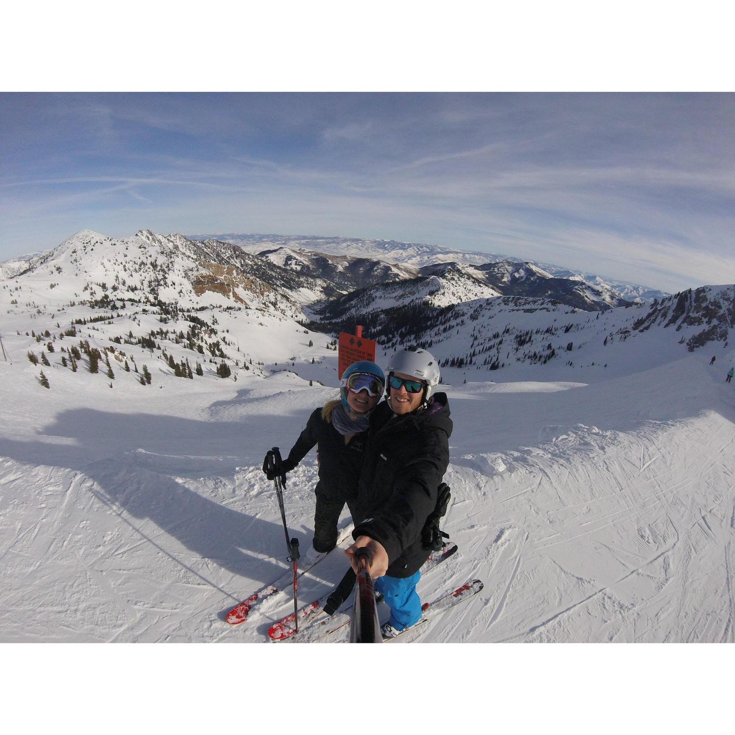 Skiing in Snowbird Mineral Basin!