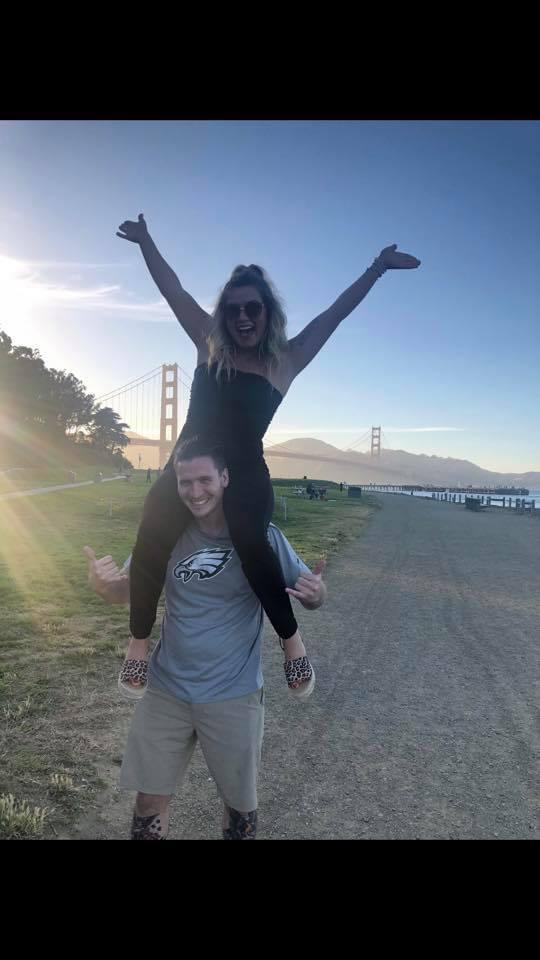 TJ and Karsen in SF! Love that she came to visit!!
