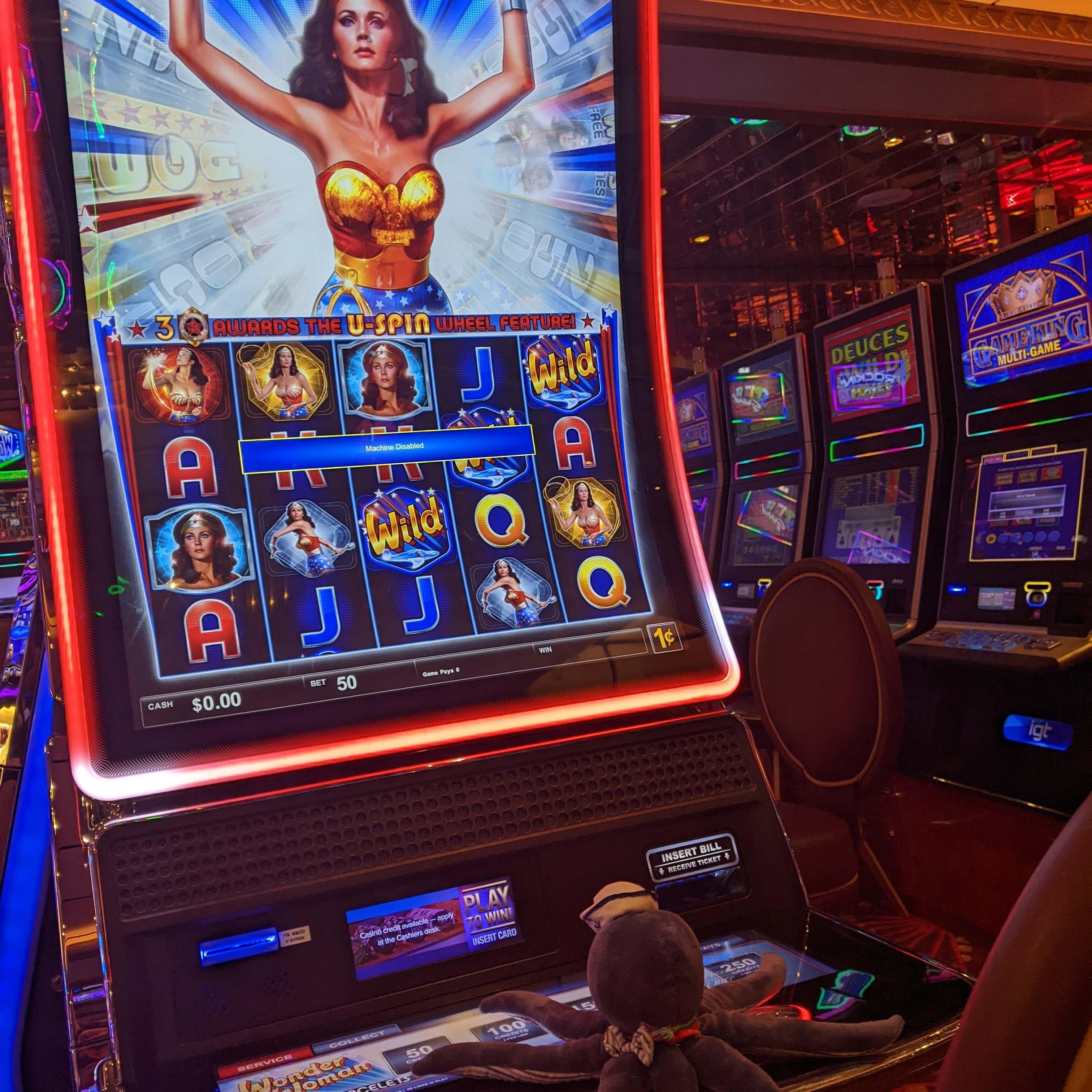 Otto enjoying some time at the casino. Mariner of the Seas 04/22.