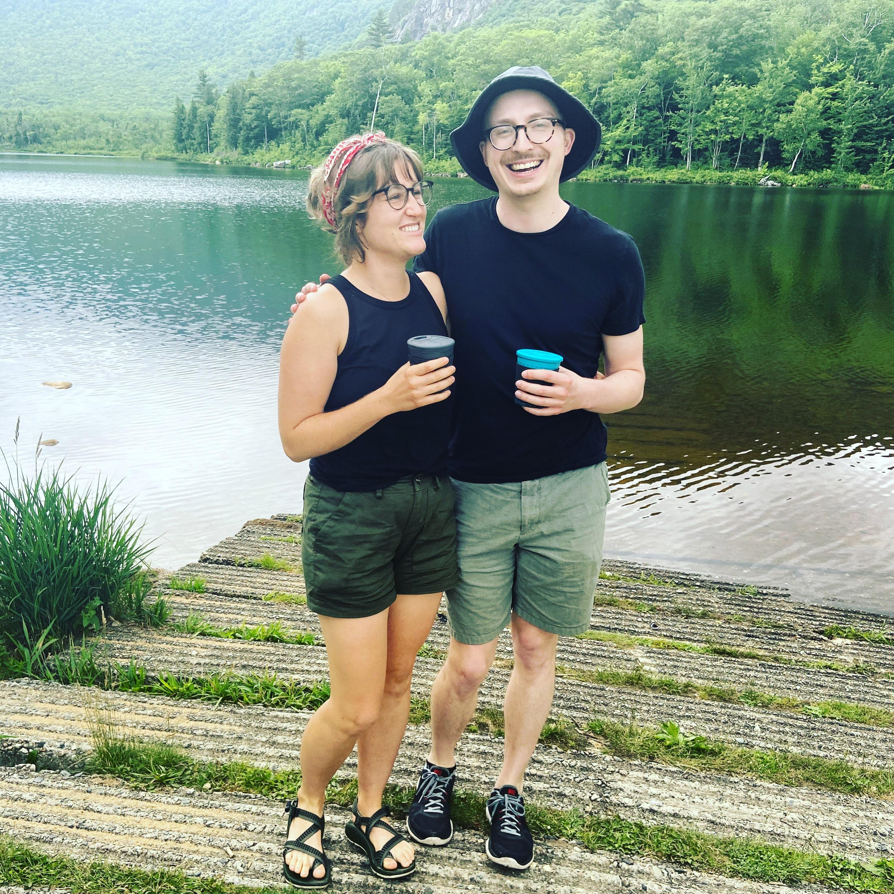 Quinn grew to share Madison's love of nature, hiking, and camping with dear friends. Sometimes, we even matched!