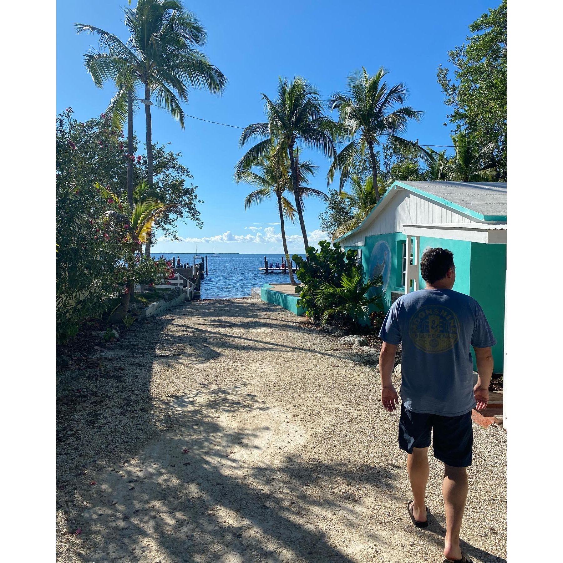 First day in Key Largo! Our days looked a lot like this - sunshine, gorgeous views (and pina coladas)
