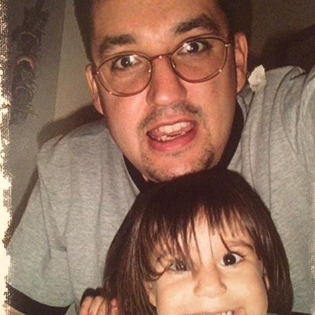 Hannah and her dad.