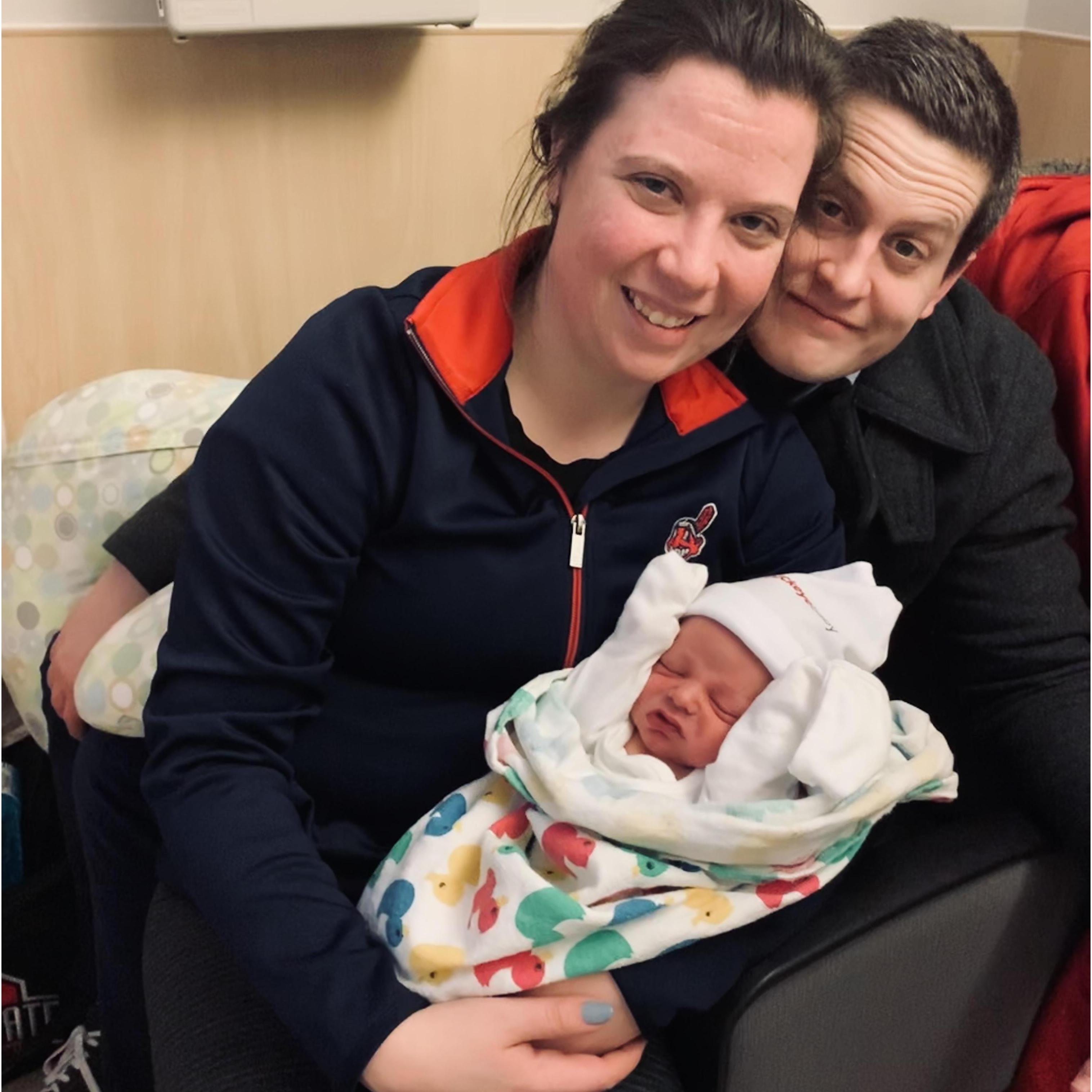 Newborn baby Everett.