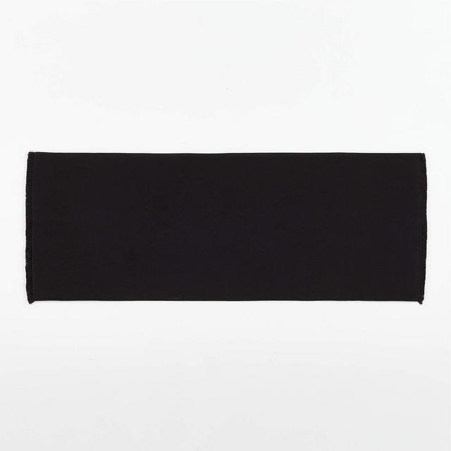 Kindred Organic Cotton Black Bath Runner Rug 24"x60"