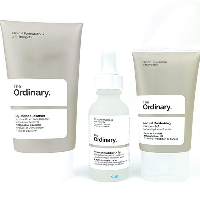 The Ordinary The Daily Set (3 Pcs: The Ordinary Squalane Cleanser - The Ordinary Hyaluronic Acid 2% + B5 - The Ordinary Natural Moisturizing Factors + HA)