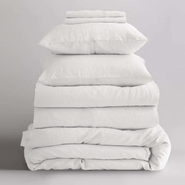 European Linen Duvet Deluxe Bundle, Queen size