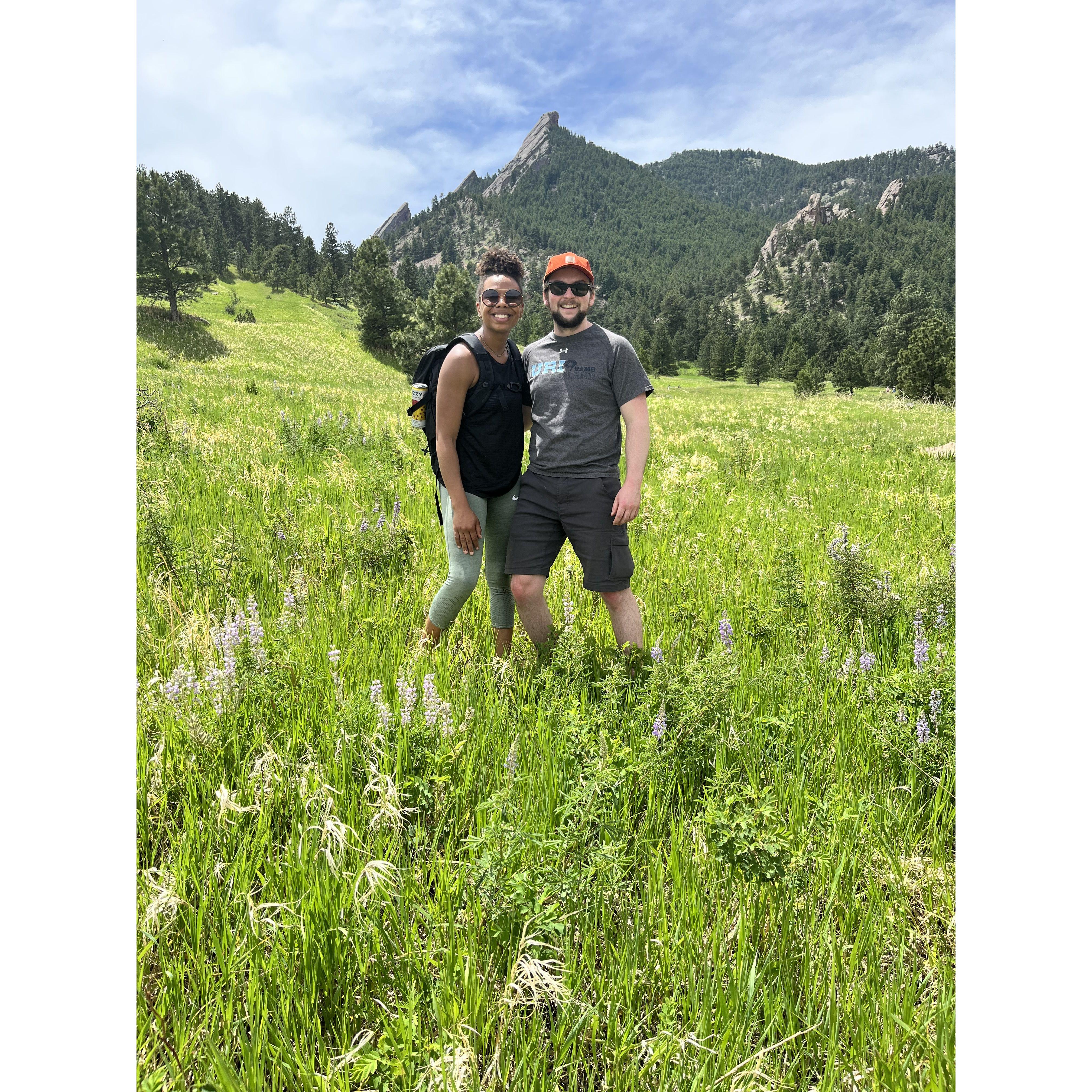 A sunny hike at the Flatirons, CO.