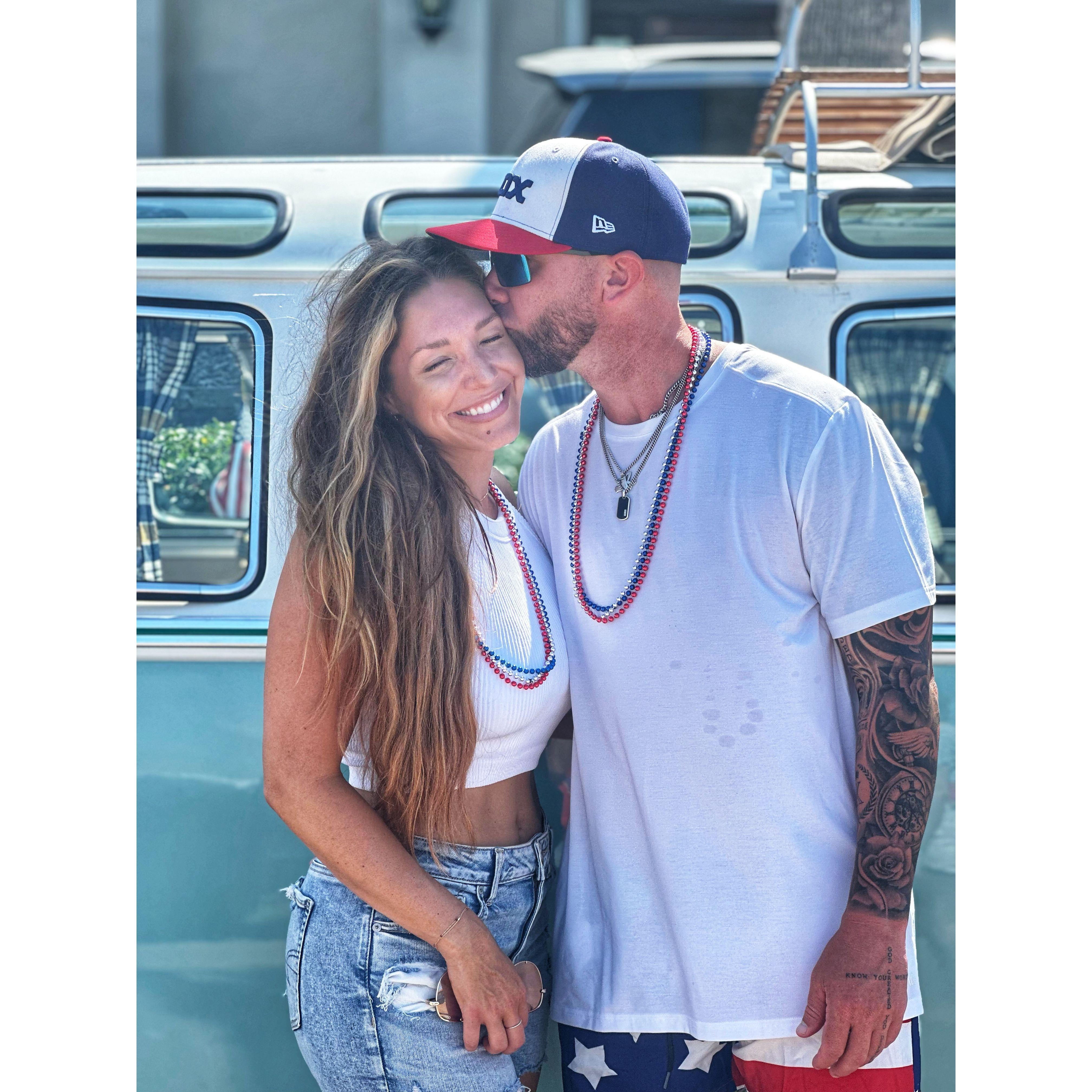 First 4th of July and trip as a family of three.