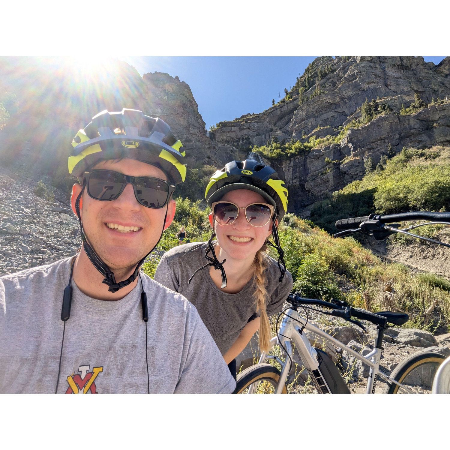 Reminiscing the time Carissa got stuck on that cliff.
