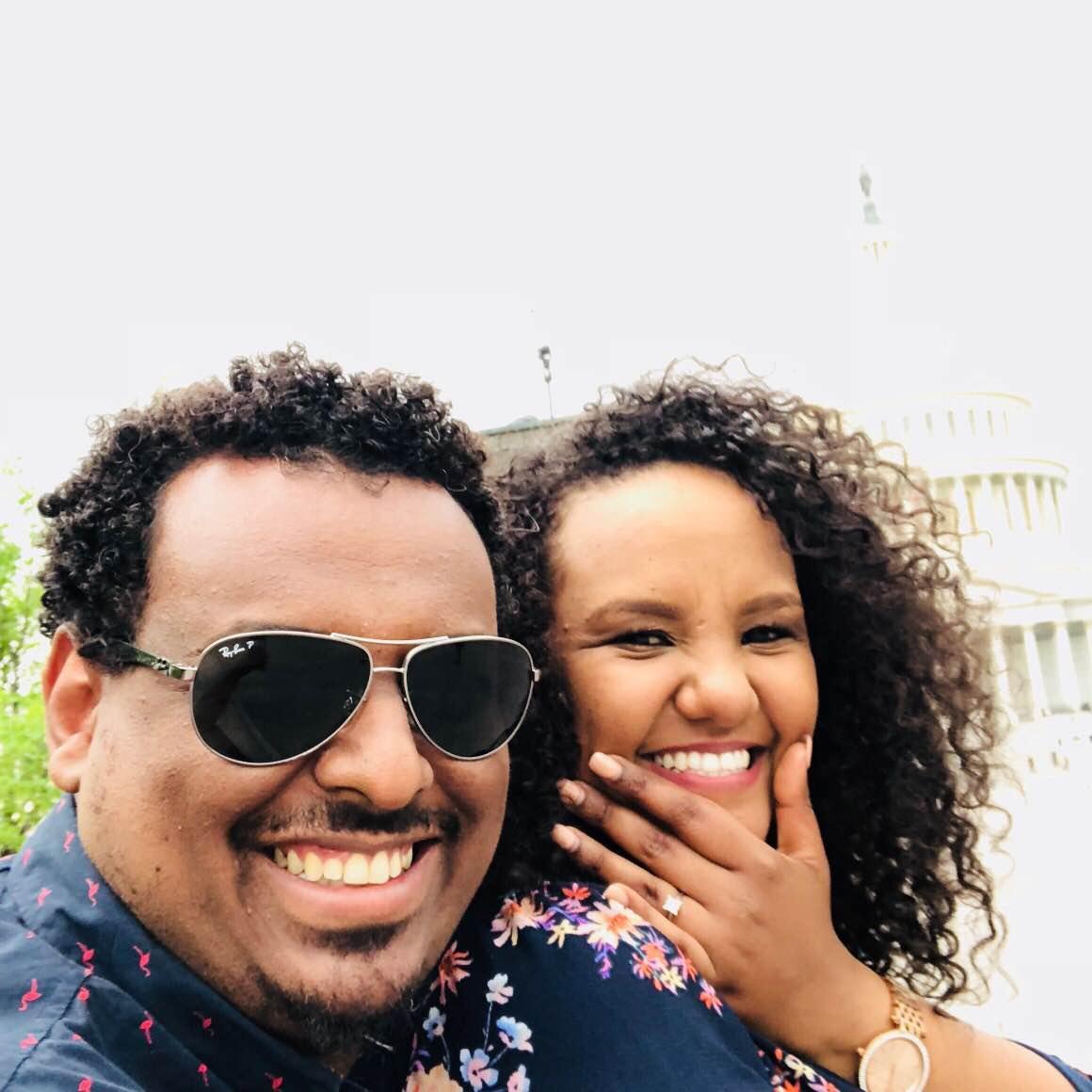 He popped the question! fun fact, he did it after asking for her hand from her family and got the go ahead!