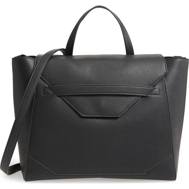 Convertible Faux Leather Diaper Tote