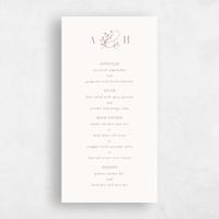 Beige Wedding Menu - Olmo