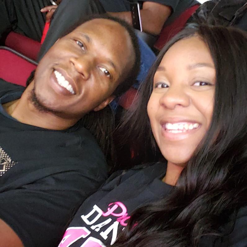 Rockets Game..My little dancer was performing during the halftime show
