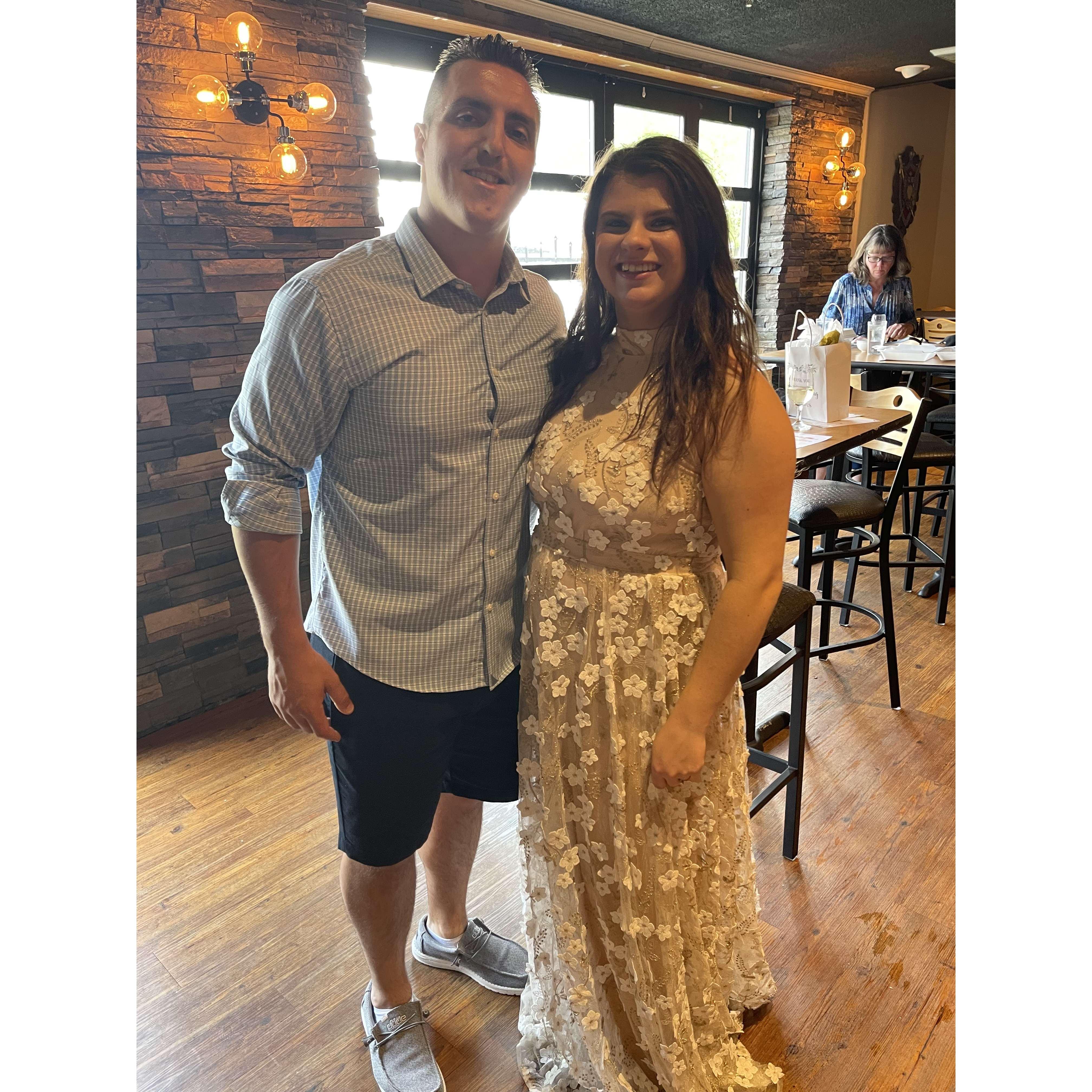 In 2022, John and Torey decided to dress up for once for their wedding shower.