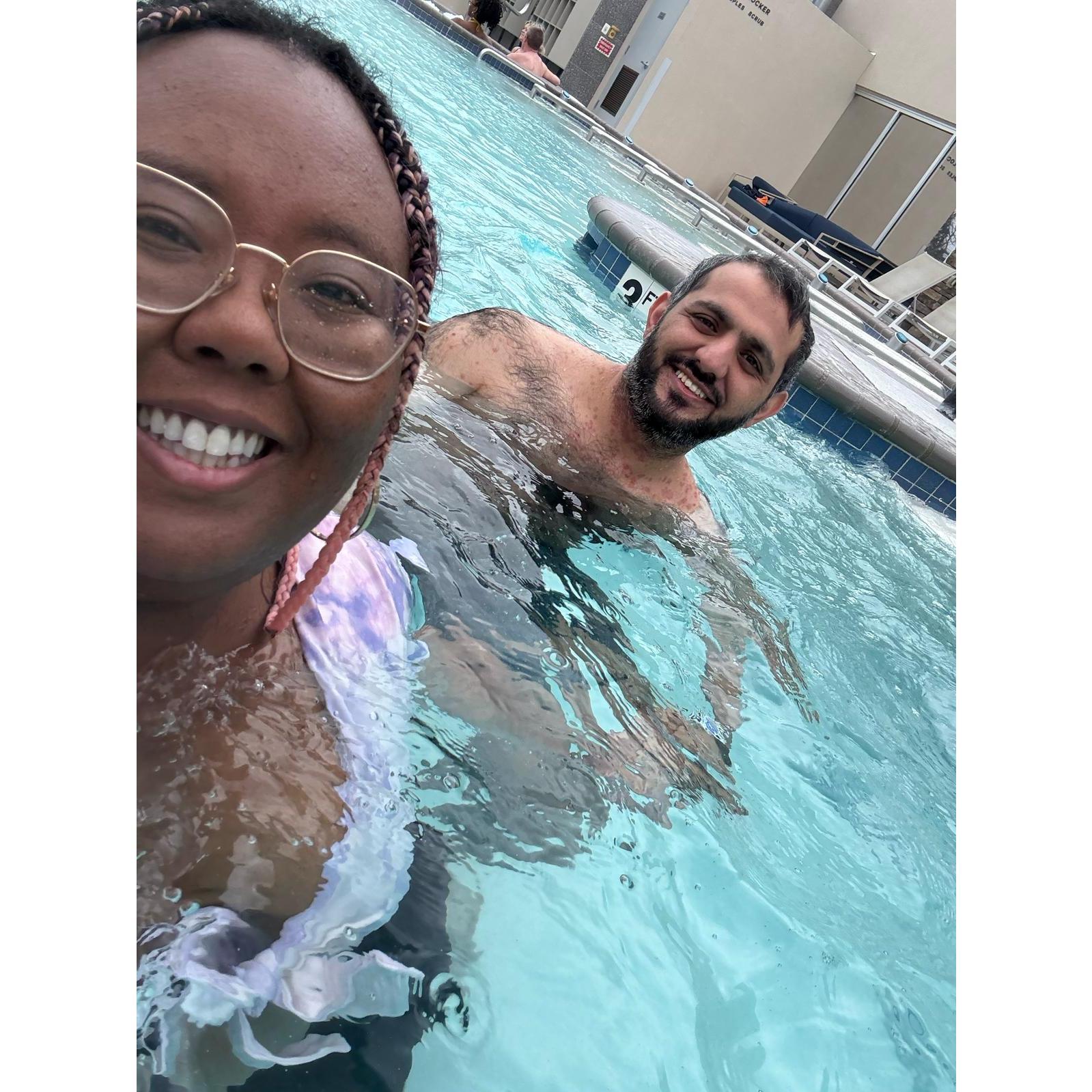 Sana's first time going to King Spa