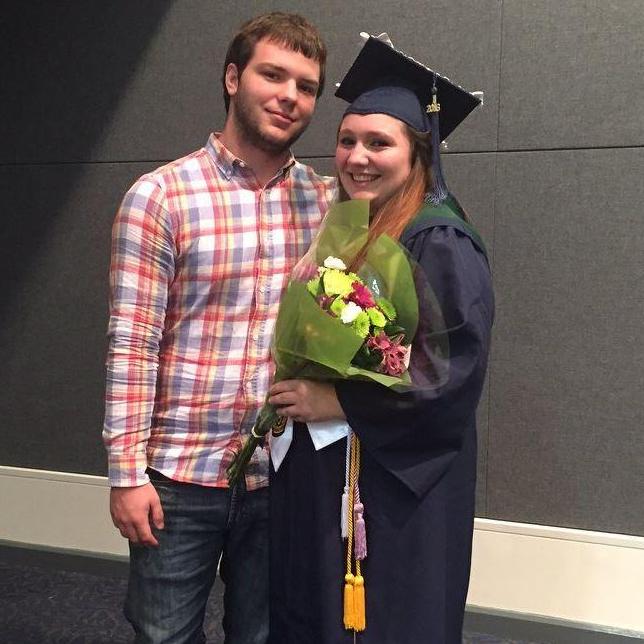 Liane's high school graduation day