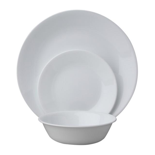 Corelle® Winter Frost White 18-piece Dinnerware Set, Service for 6