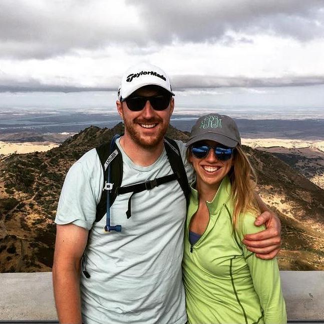 At the top of Mt. Diablo, where we camped in 2018