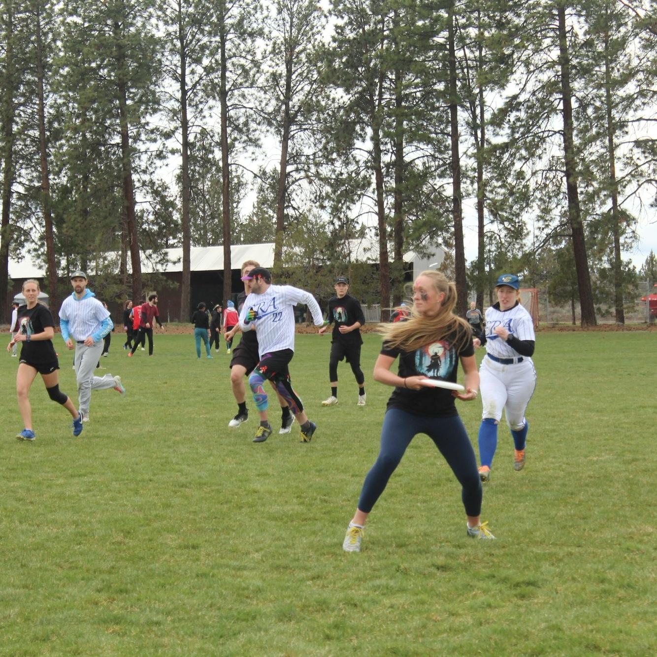 Brandon introduced Courtney to the Ultimate Frisbee family/cult and she was an instant success