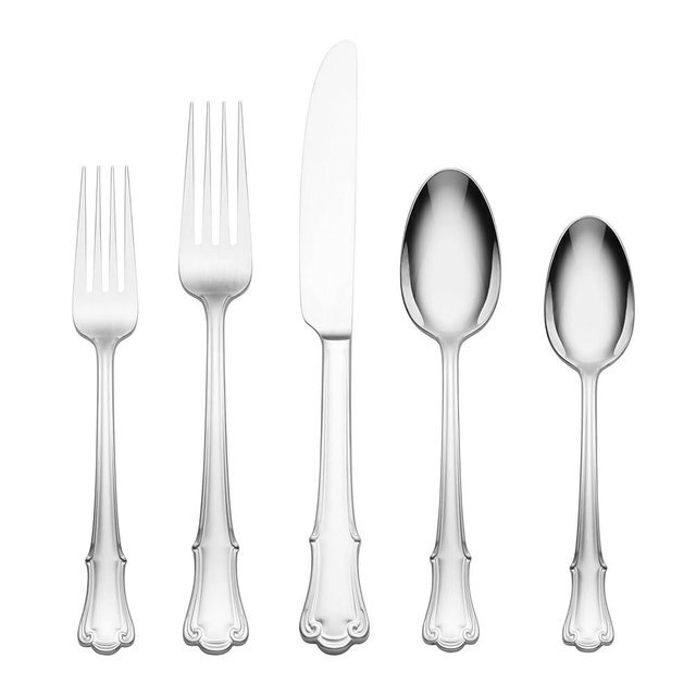 Oneida 899223 James Street Mirror 45-Piece Flatware Set, Service For 8