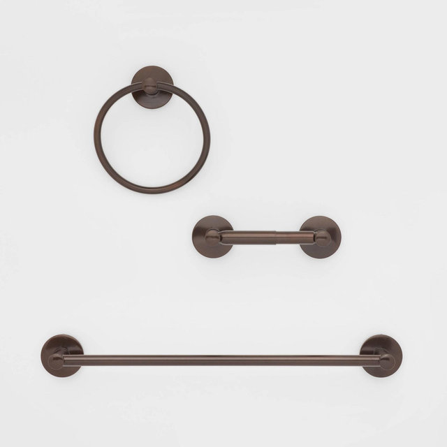 3pc Bath Hardware Set Oil Rubbed Bronze - Threshold™