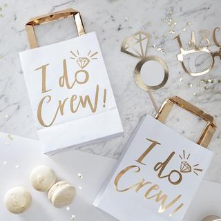 I Do Crew Party Bags, Set of 5
