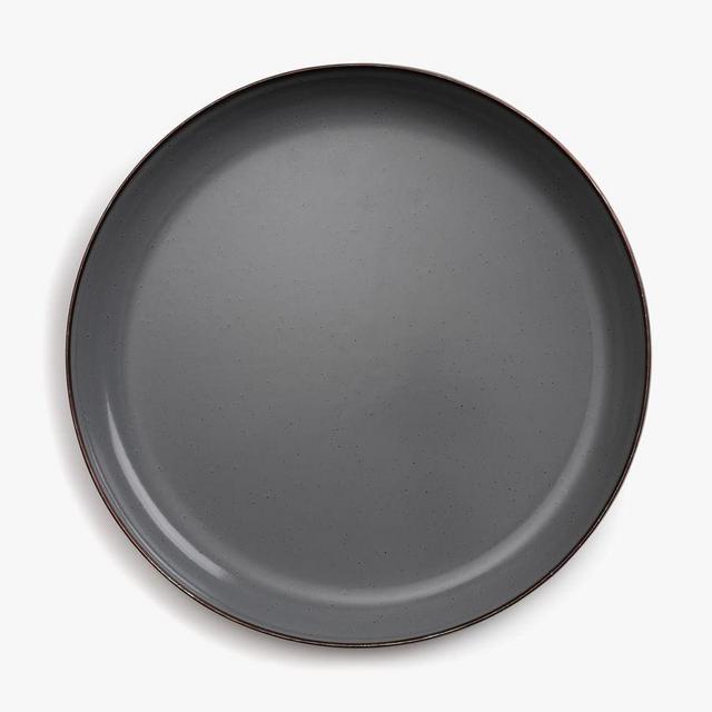 Rim Enamel 8-Piece Dinnerware Set- Slate