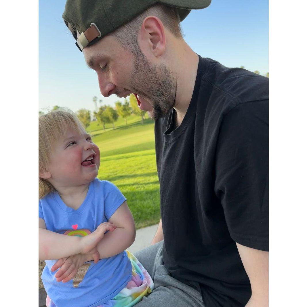 Matt & Ellie giggling - Palm Springs 2023