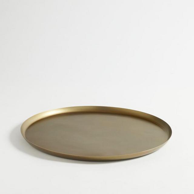 Brass Handcrafted Metal Nesting Trays, 20"