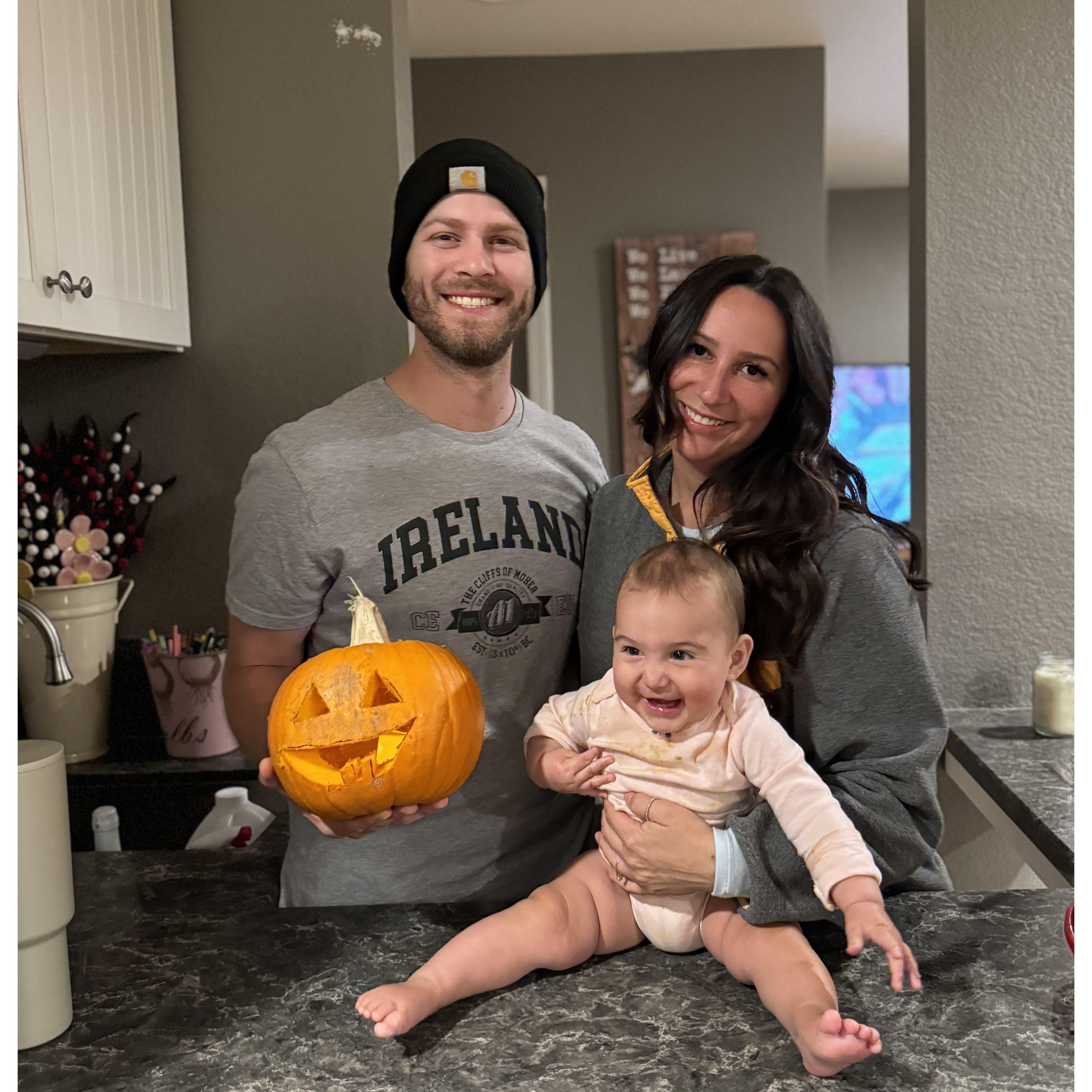 Pennys first pumpkin