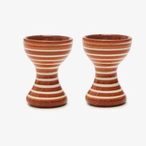 Natalia Egg Cup in Mustard Orange, Set of 2