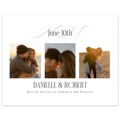 White Wedding Digital Save the Date - Palenque Photo