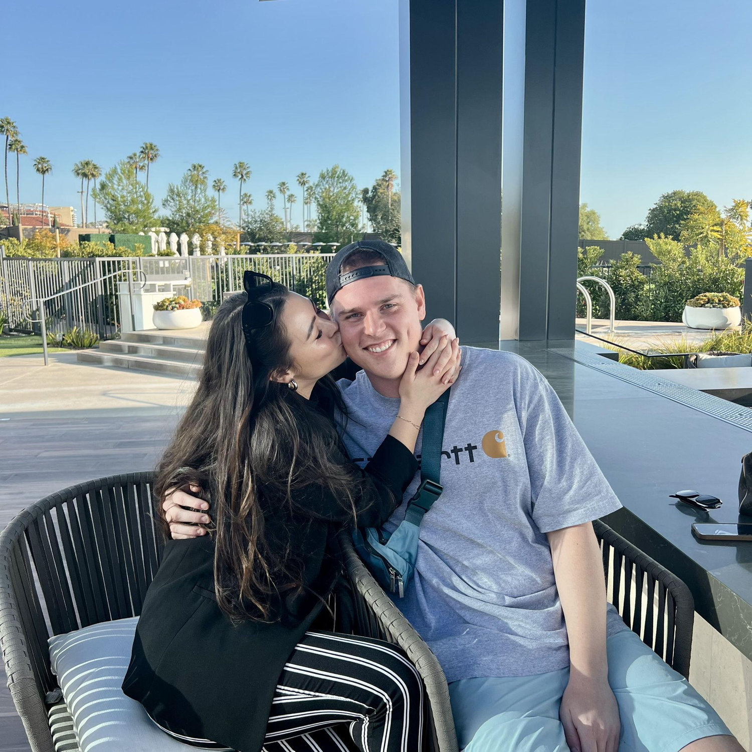 First of many business trips of Dani's that Scotty crashed!