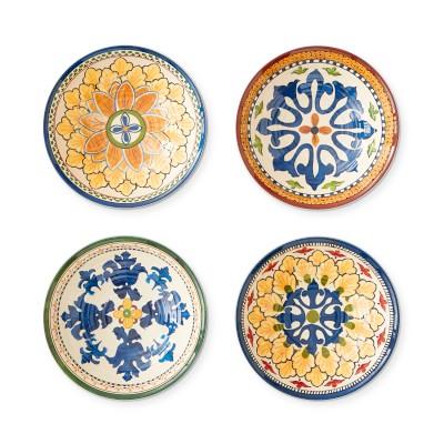 Sicily Outdoor Melamine Small Mixed Dip Bowls (Set of 4)