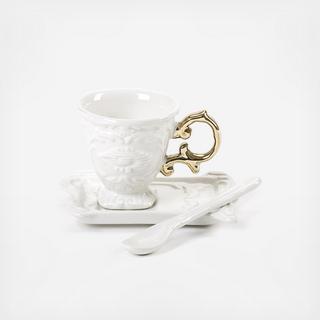 Gold I-Wares 3-Piece Espresso Cup Set