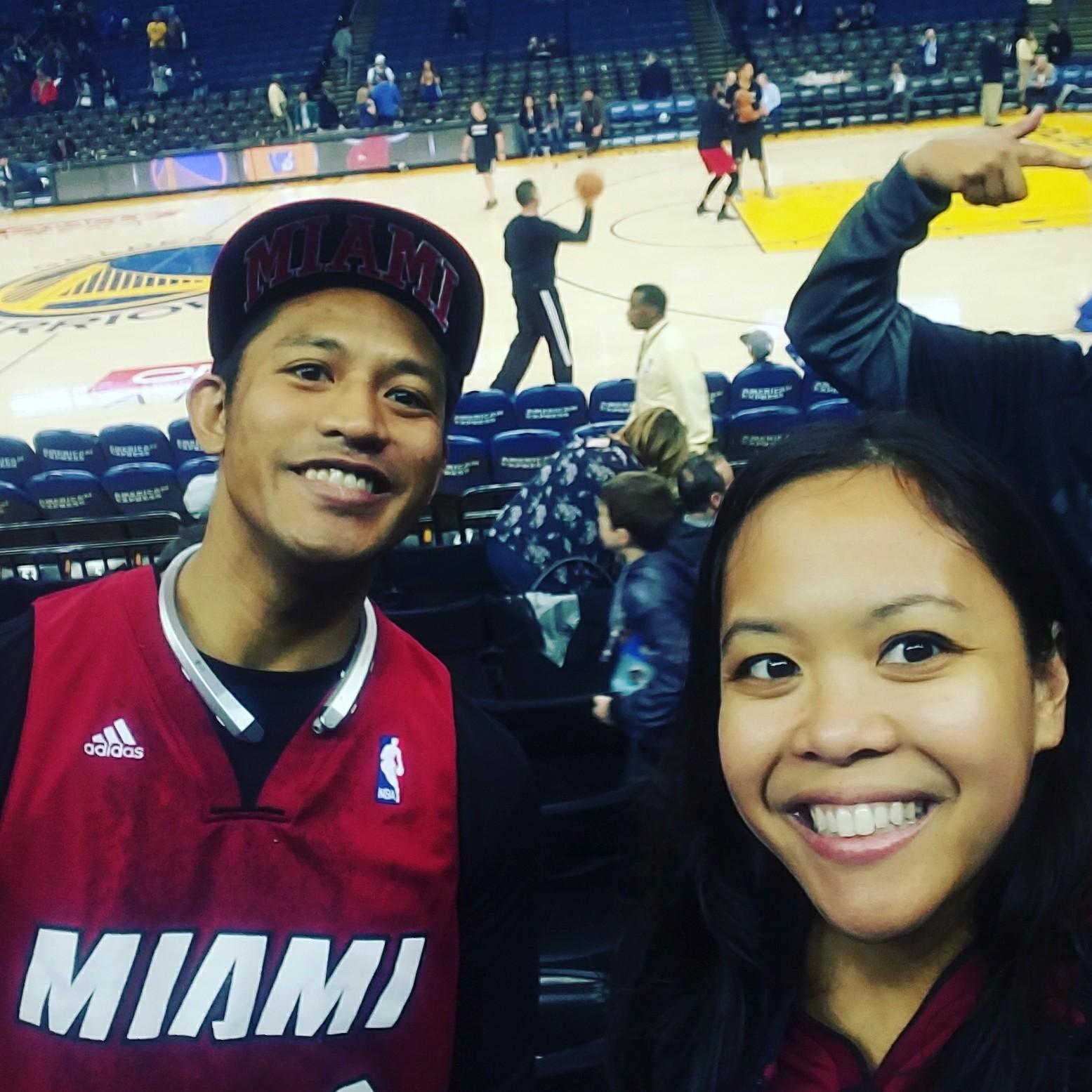 Miami Heat Vs. Golden State Warriors at Oracle Arena in Oakland, CA