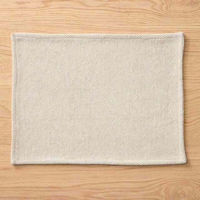 Textured Canvas Table Linens, Placemat, Natural, Set of 4