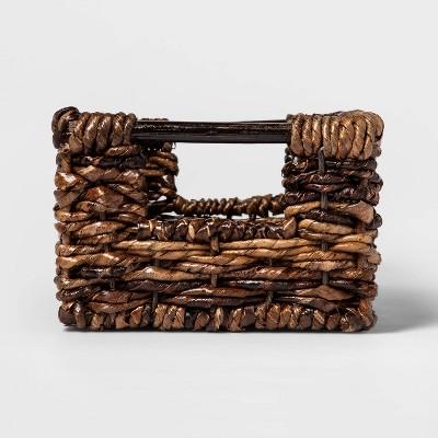 Wicker Media Bin Dark Brown 4.75"x6.5" - Threshold™